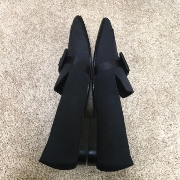 NWOT! ZARA size 41 black flats with bow - Picture 3 of 8